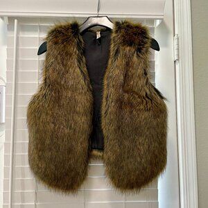 Anthropologie Faux Fur Vest